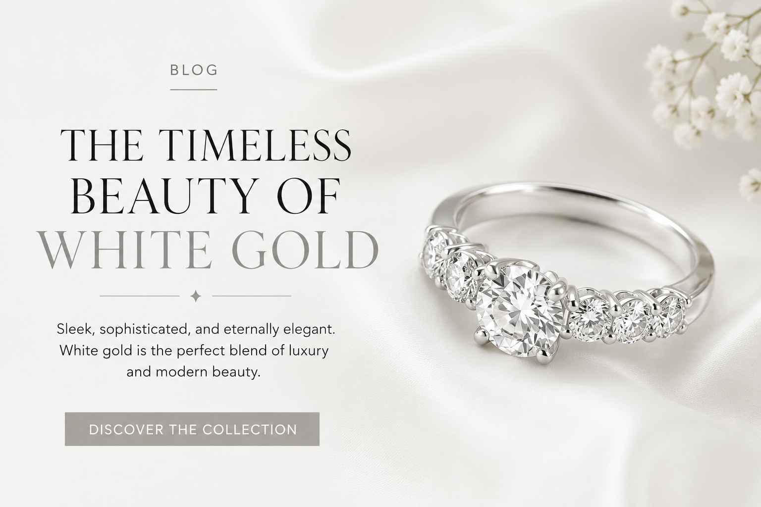 White Gold Diamond Rings: Sleek, Modern, and Brilliant