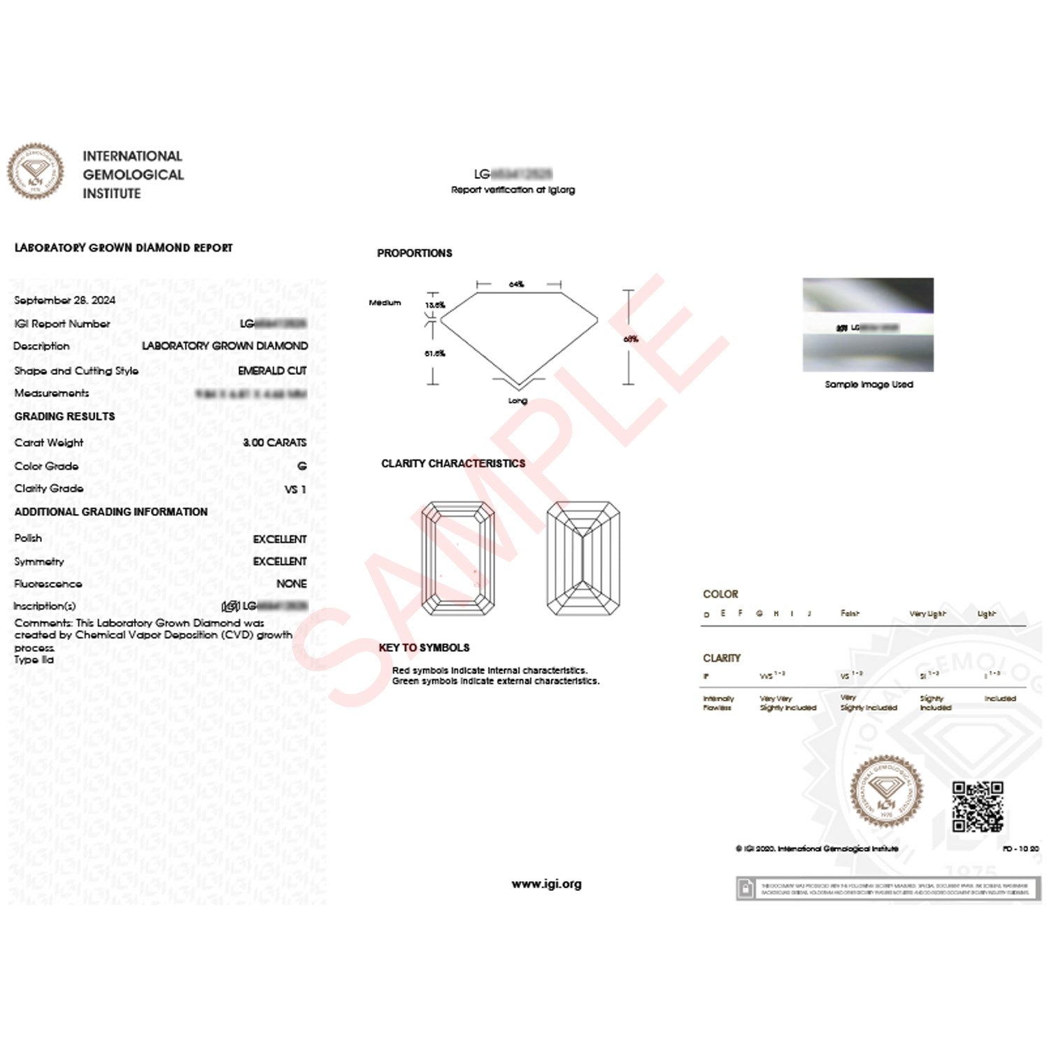 3 Carat Emerald Cut Lab Grown Diamond Solitaire Ring in 10K Yellow Gold | IGI Certified G VS1