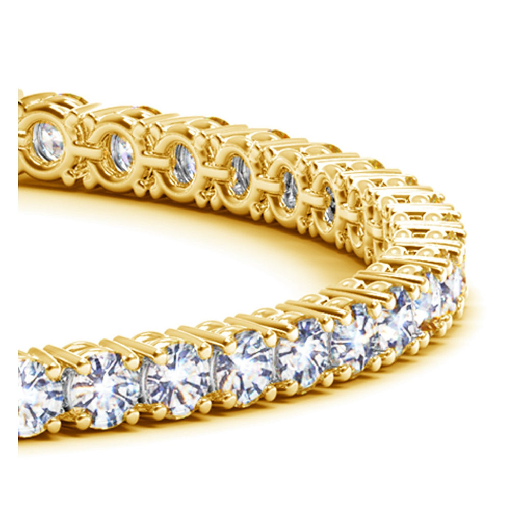 Emira Diamond Bracelet Lab-Grown Round Diamonds in 14K Yellow Gold
